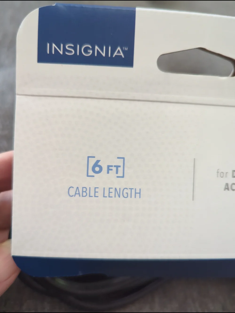 Insignia 6ft Black AC Power Cable for Desktop PCs